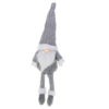 Krasnal skrzat świąteczny z brodą szary 47cm - obrazek 8