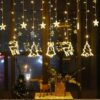 Lampki LED kurtyna renifer 2,5m 138LED ciepły biały 8 trybów świecenia IP44 - obrazek 2