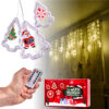 Kurtyna LED na okno choinka 3 m 125 LED - obrazek 4